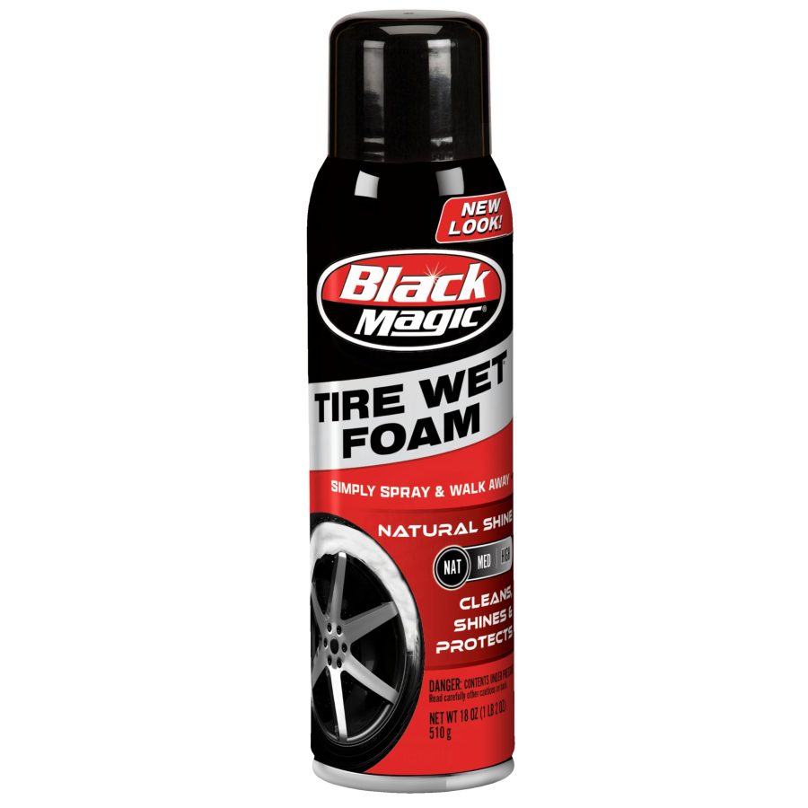 RAIN-X 800002220 Tire Wet Foam, 18 oz. - Specially Formulated Thick Tire Spray Foam Clings to Tires to Dissolve and Clean Dirt While Shining and Protecting All In One Step