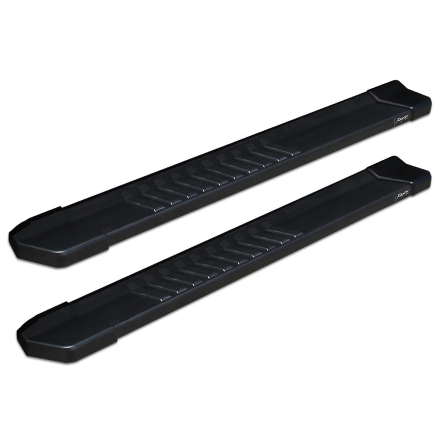 RAPTOR 1701-0017BT Running Boards Steps 6in OEM Style Black Aluminum for Regular Cab 2019-2024 Silverado Sierra 1500 and 2020-2024 2500/3500 HD