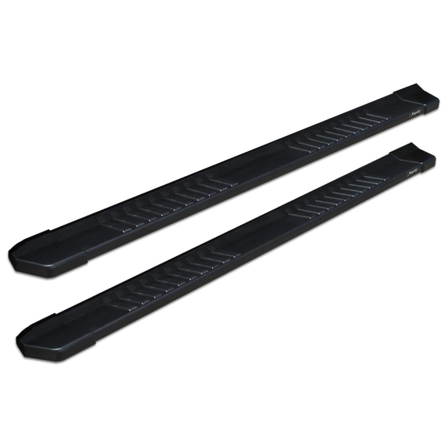 RAPTOR 1701-0041BT Running Boards Steps 6in OEM Style Black Aluminum for New Body Double Cab 2019-2024 Silverado Sierra 1500 and 2020-2024 2500/3500 HD