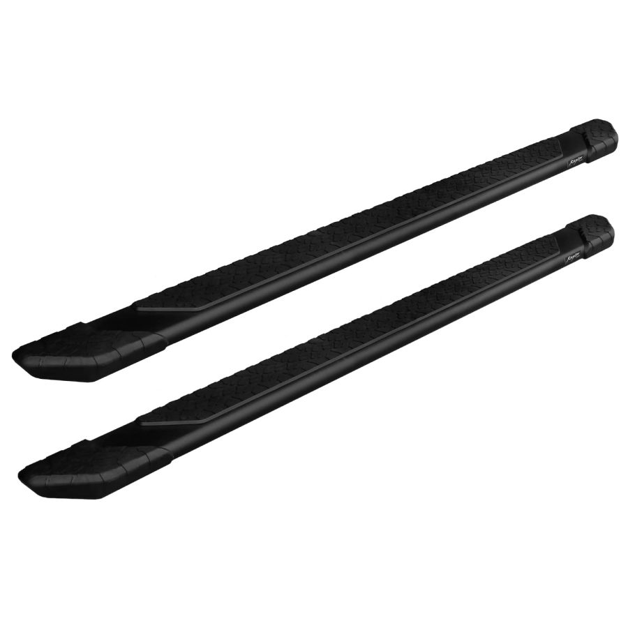 RAPTOR 1901-0052BT Running Boards Steps 5in Treadsteps Black Aluminum for Crew Cab 2019-2024 Silverado Sierra 1500 and 2020-2024 2500/3500 HD