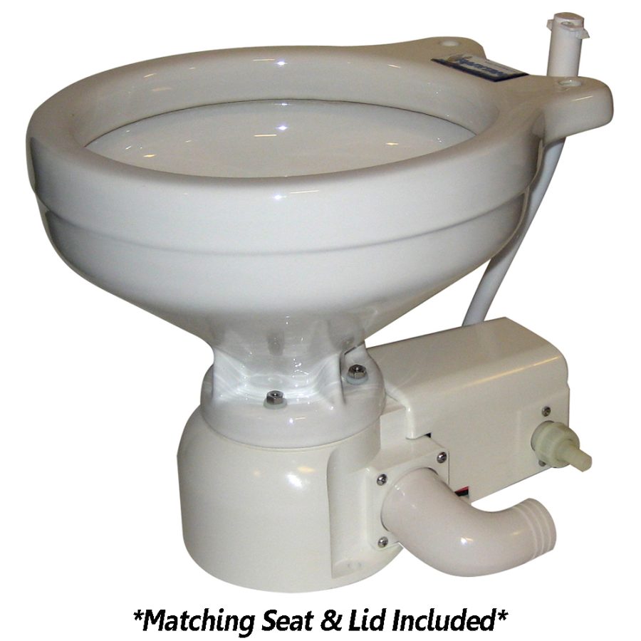 RARITAN 162HF012 SEA ERA HOUSEHOLD SIZE TOILET - PRESS - FRESH WATER - STRAIGHT & 90° DISCHARGE - SMART SWITCH - WHITE