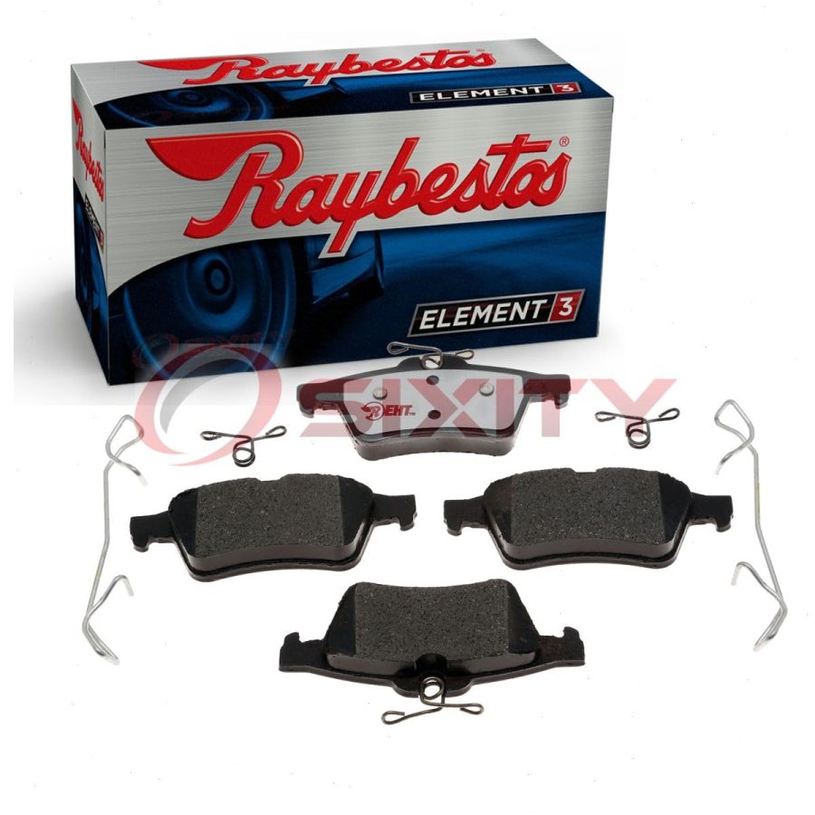 RAYBESTOS EHT1095H Premium Element3 EHT Replacement Rear Brake Pad Set for Select Ford, Jaguar, Mazda, and Volvo Model Years