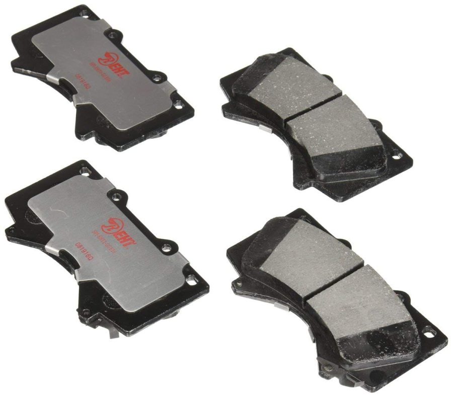 RAYBESTOS EHT1303H Premium Element3 EHT Replacement Front Brake Pad Set for Select Lexus LX570 and Toyota Land Cruiser/Sequoia/Tundra Model Years