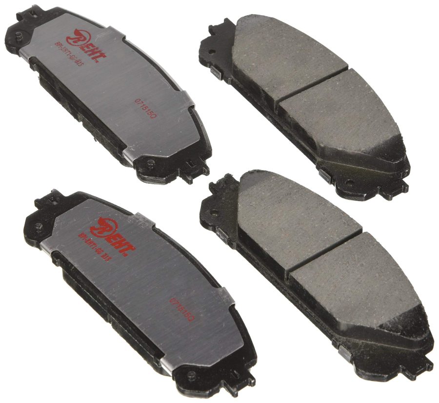 RAYBESTOS EHT1324H Premium Element3 EHT Replacement Front Brake Pad Set for Select Toyota Avalon/Camry/Highlander/Sienna and Lexus NX300/RX350/RX450 Model Years