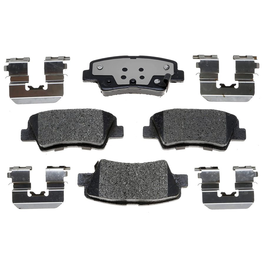 RAYBESTOS EHT1544H Premium Element3 EHT Replacement Rear Brake Pad Set for Select Hyundai Accent/Elantra/Sonata/Veloster and Kia Cadenza/Forte/Optima/Rio/Soul Model Years