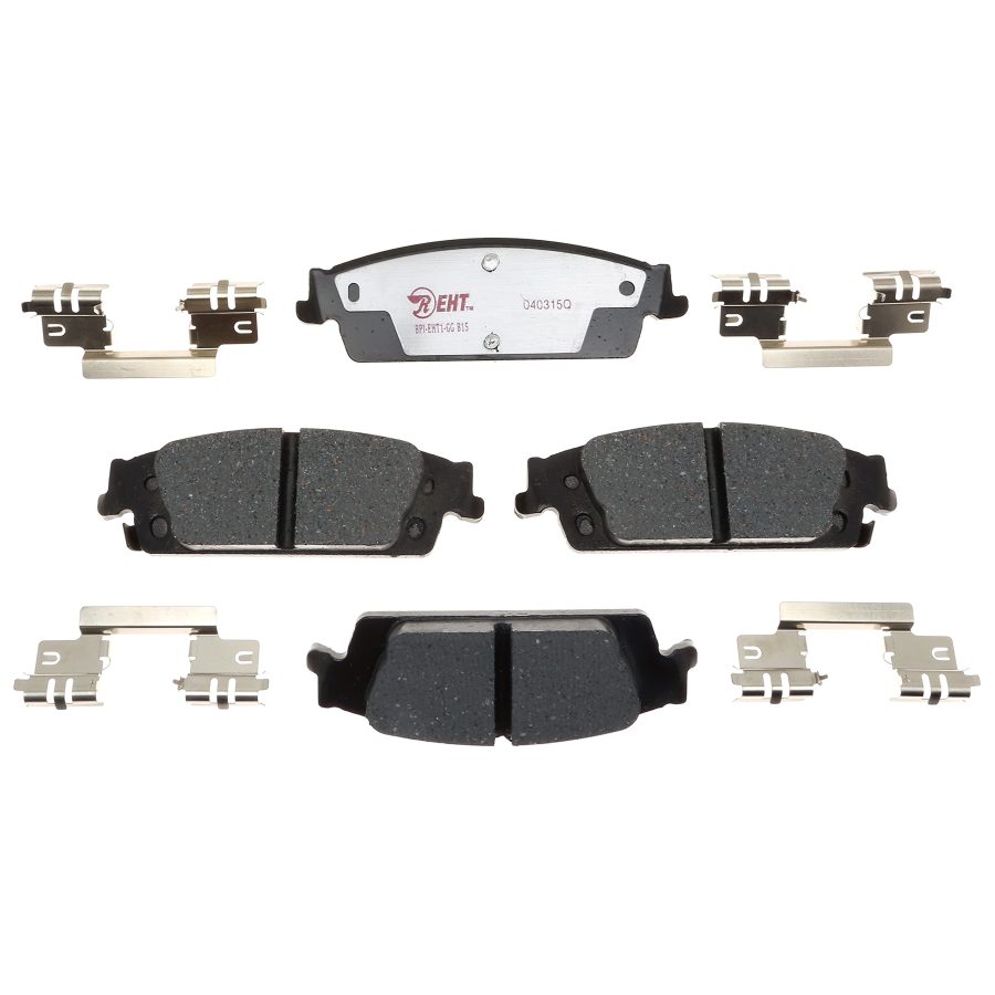 RAYBESTOS EHT1707H Premium Element3 EHT Replacement Rear Brake Pad Set for Select Cadillac Escalade, Chevrolet Silverado/Suburban/Tahoe, and GMC Sierra/Yukon Model Years