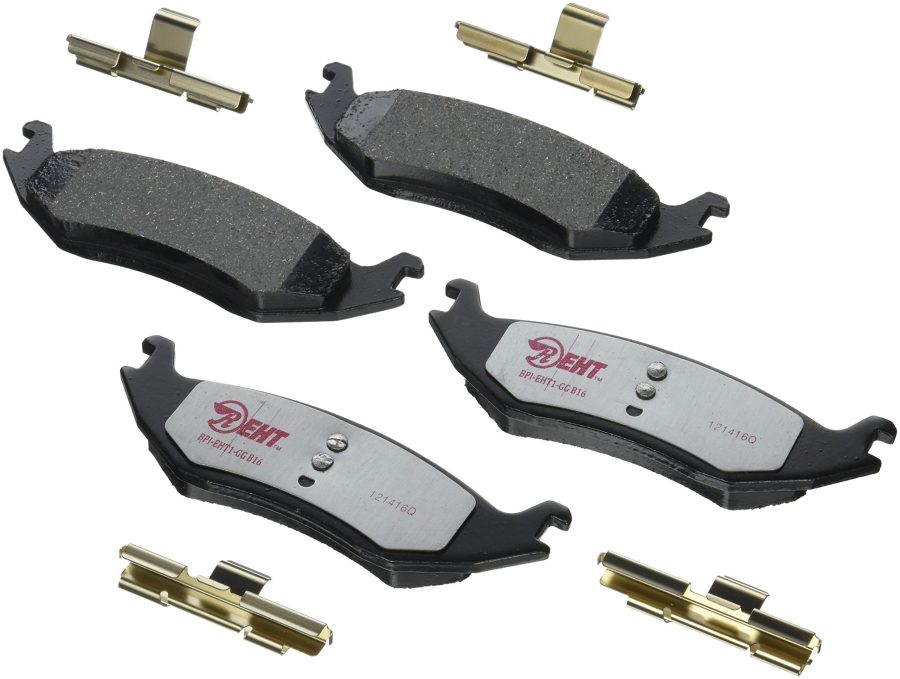 RAYBESTOS EHT967H Premium Element3 EHT Replacement Rear Brake Pad Set for Select Chrysler Aspen, Dodge Durango, and Ram 1500 Model Years