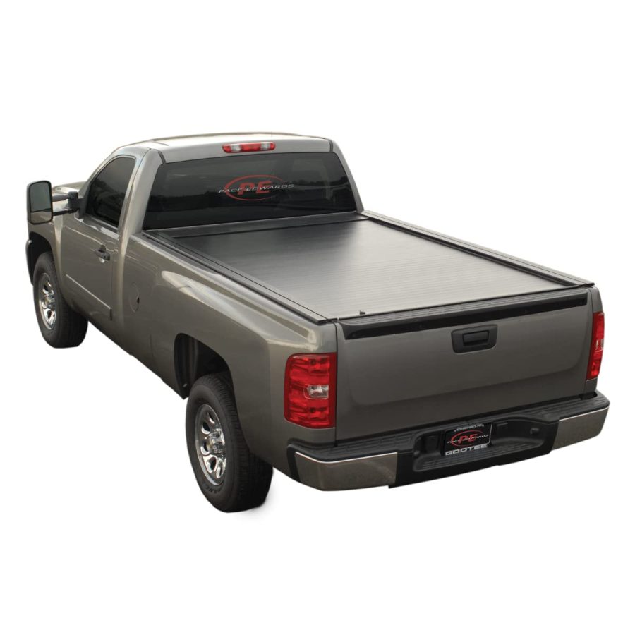 RDS FMFA31A62 Tonneau Cover; Jackrabbit Full Metal; Manual Retractable; Lockable Using Tailgate Handle Lock; Black; Aluminum; Includes Canister Part Number FM2131 and Standard Rails Kit Part Number TR51602