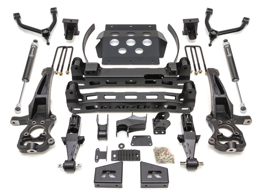 READYLIFT 44-39805 Big Lift Kit w/Shocks; 8 in. Lift; w/Upper Control Arms And Rear Falcon 1.1 Monotube Shocks;