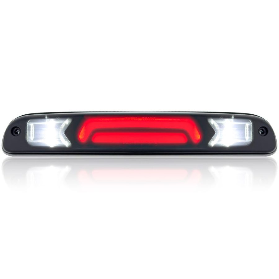 RECON 264116BKHP Fits 99-16 Superduty and 95-03 Ranger & 01-05 Explorer Sport Trac 3rd Brake Light with Ultra High Power CREE XML LEDs with Sleek Smoked Lens