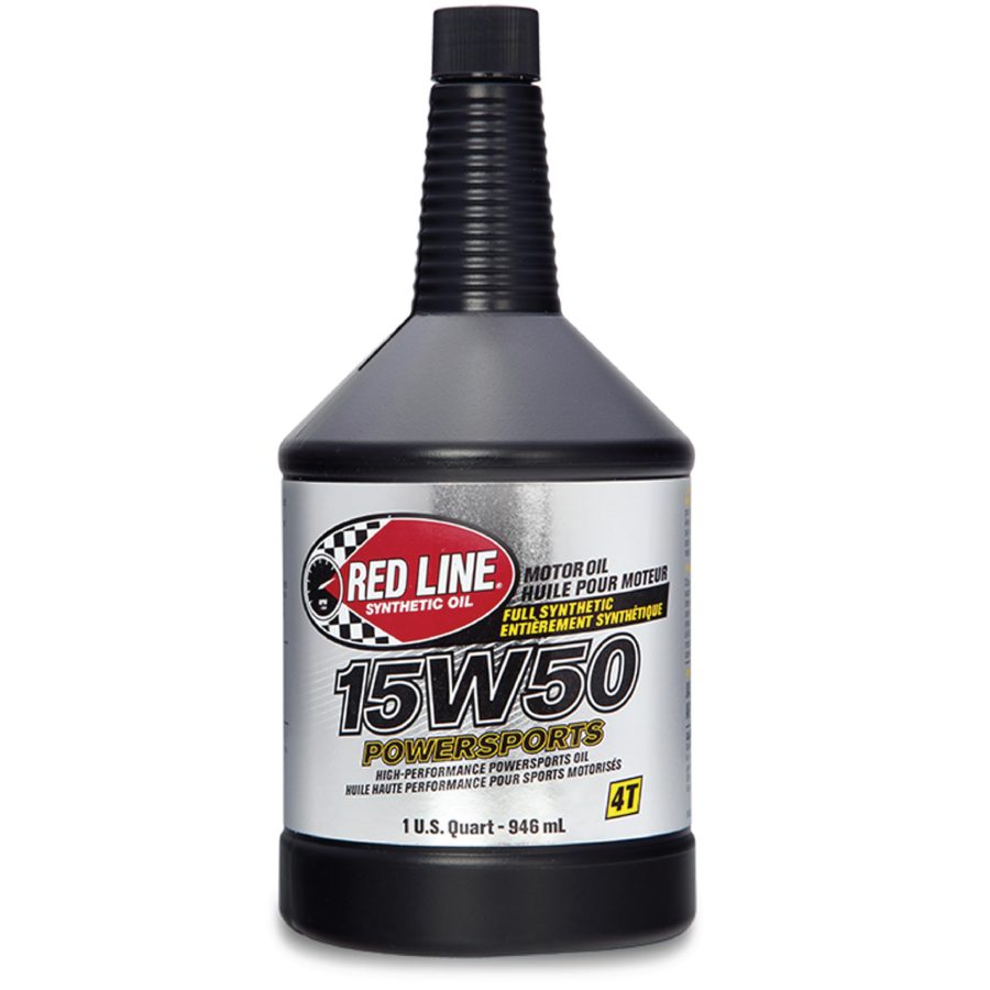 RED LINE 42104 15W50 Powersports Motor Oil - 1 Quart Bottle