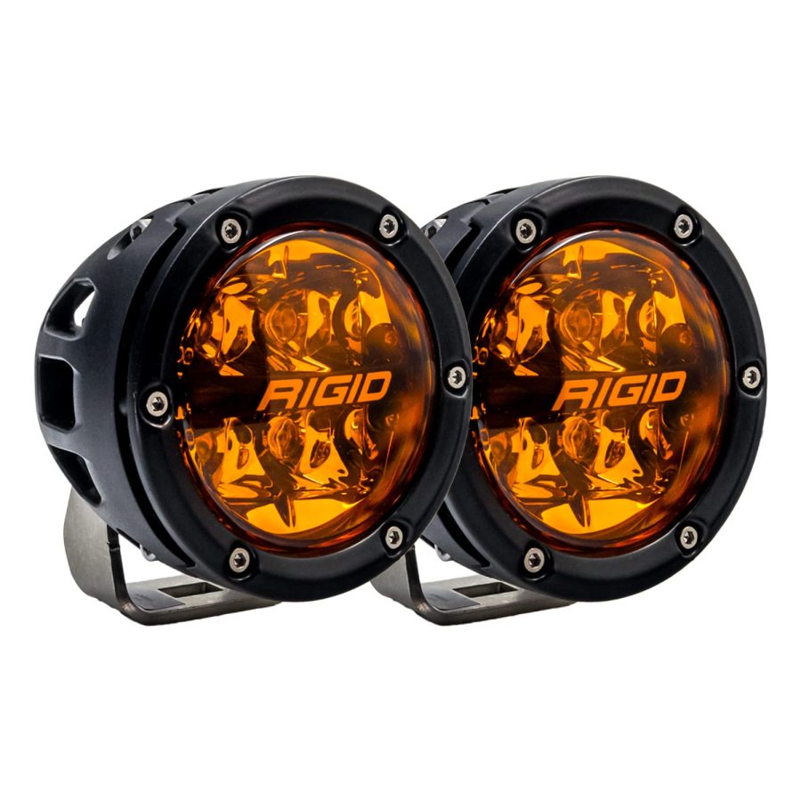 RIGID 36123 360 Series 4 Inch Spot with Amber PRO Lens and Back Lighting | Pair