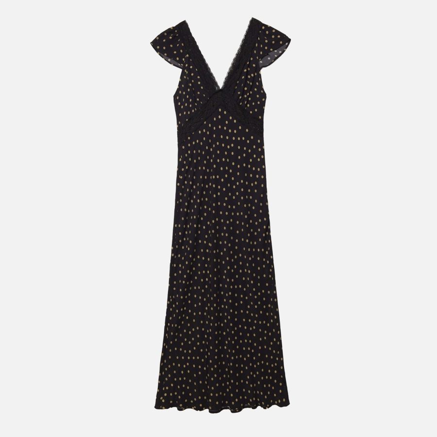 RIXO Iggy Crepe Dress - UK 10