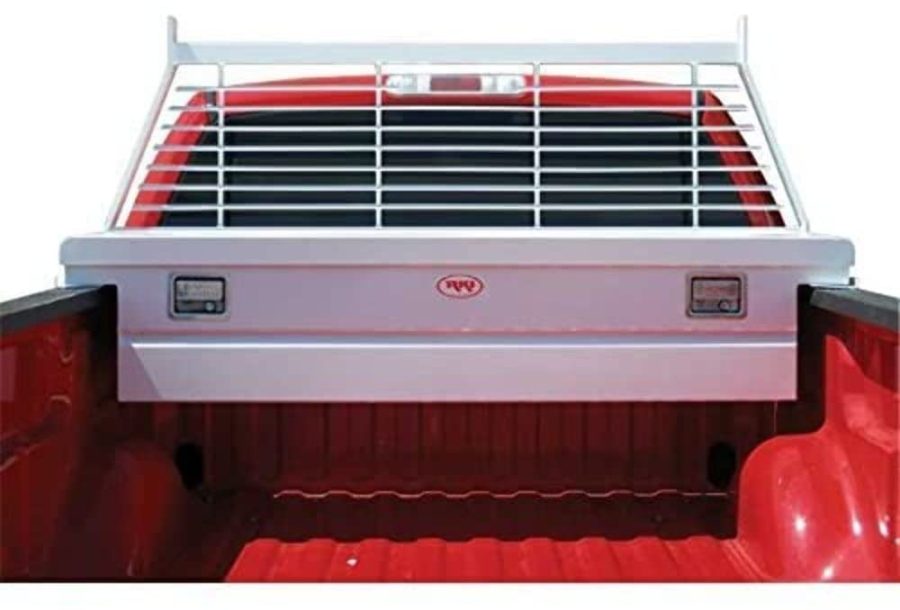 RKI WG15 White Rear Window Grille and Ladder Rack