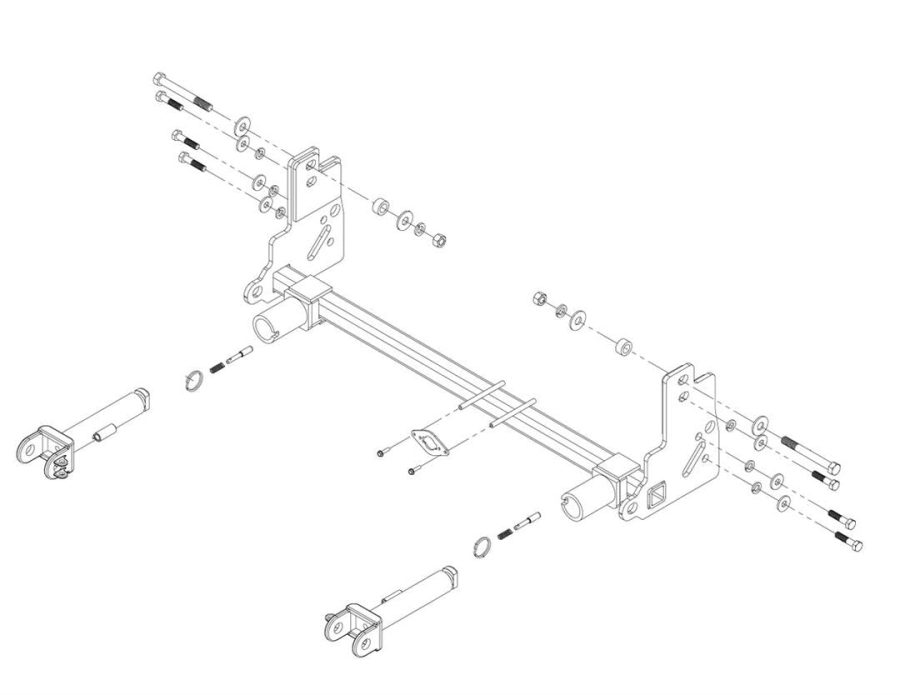 ROADMASTER 521454-5 Direct Connect Tow Bar Baseplate for Jeep Gladiator Mojave (2020-2021)