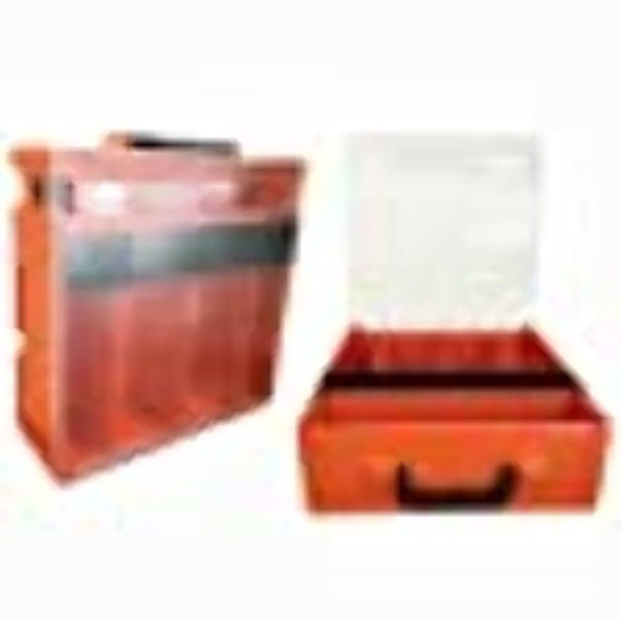 ROLA-CASE RC003/CL Orange With Clear Lid Tradesman Organizational Parts & Tool Case