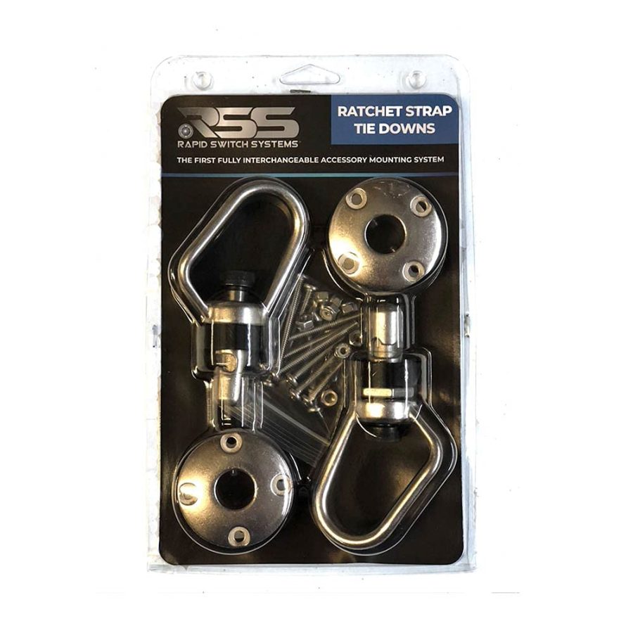 RSS RSS1002 Ratchet Strap Tie-Downs and Receiver Twin Pack