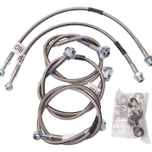 RUSSELL 695770 by Edelbrock Brake Line Kit (S/S 01-06 GM HD Trucks), Stainless Steel