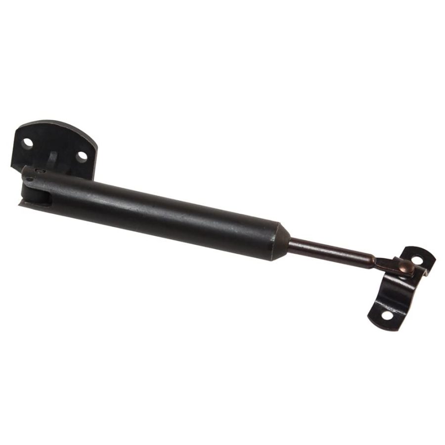 RV DESIGNER H279 Door Support Strut, Plastic and Metal, Spring-Loaded 6-1/4 inch, Cabinet Hardware, Black, 2 Per Pack