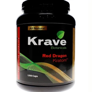 Red Dragon Krave Botanicals Kratom Capsules 1000ct