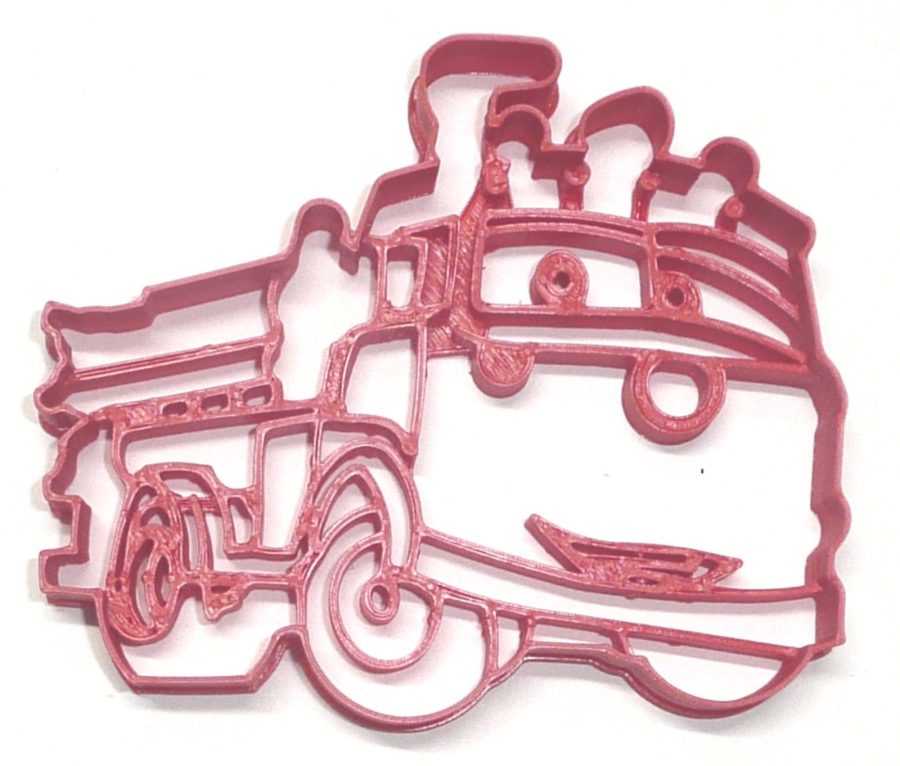 Red the Fire Truck Lightning McQueen Cars Character Cookie Cutter USA PR3379