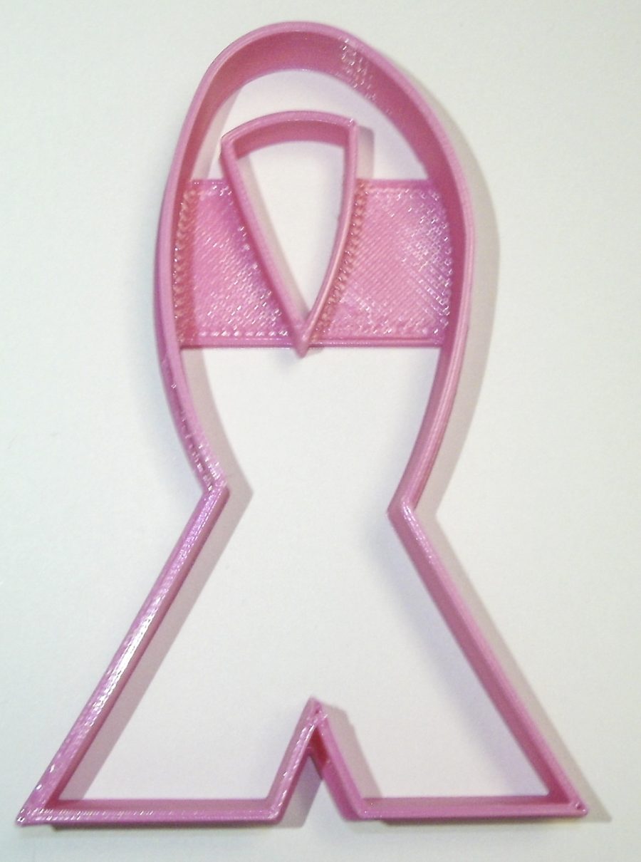 Ribbon Cancer Awareness Cookie Cutter Made In USA PR316