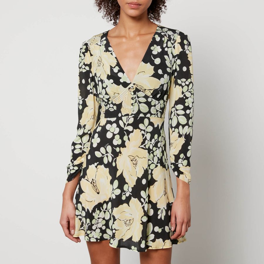 Rixo Jules Floral-Printed Silk-Georgette Dress - M/UK 12