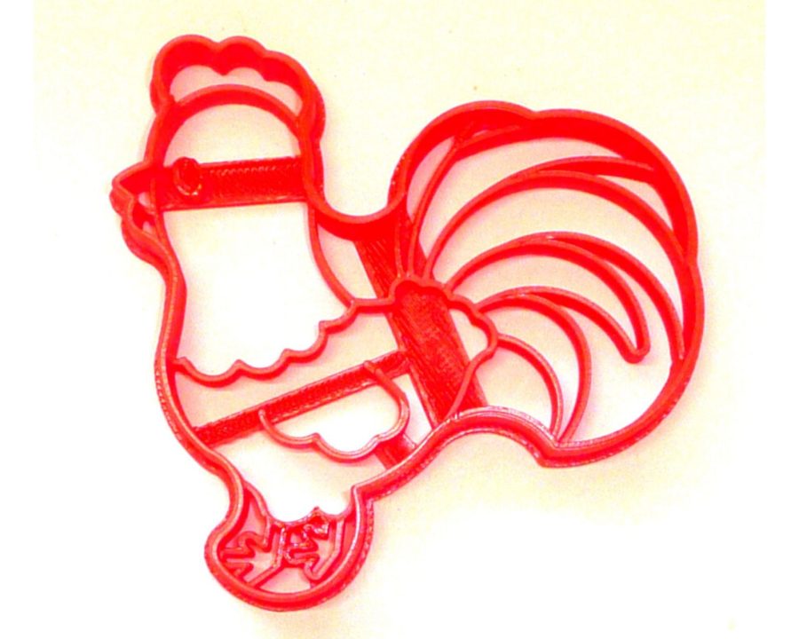 Rooster Male Chicken Bird Farm Animal Cookie Cutter Baking Tool USA PR3470