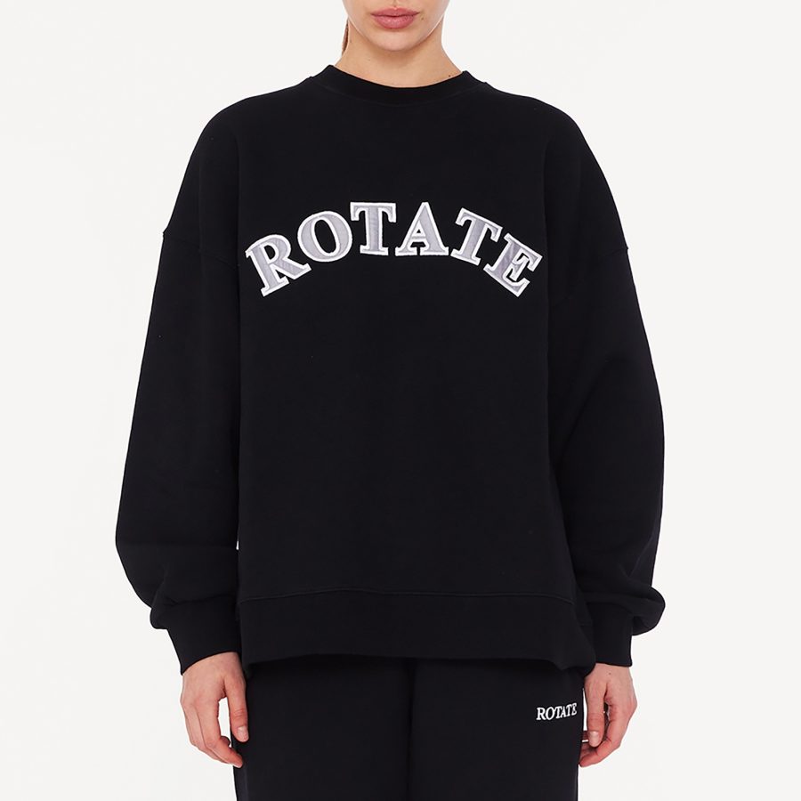 Rotate Sunday Cotton-Jersey Relaxed Sweatshirt - S