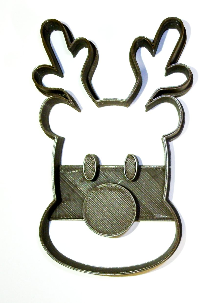 Rudolph Red Nosed Reindeer Sleigh Christmas Cookie Cutter 3D Printed USA PR2032