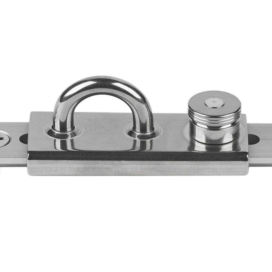 SCHAEFER 72-49 STAINLESS 1-1/4 INCH T-TRACK SLIDER - EYE SLIDE/LINED