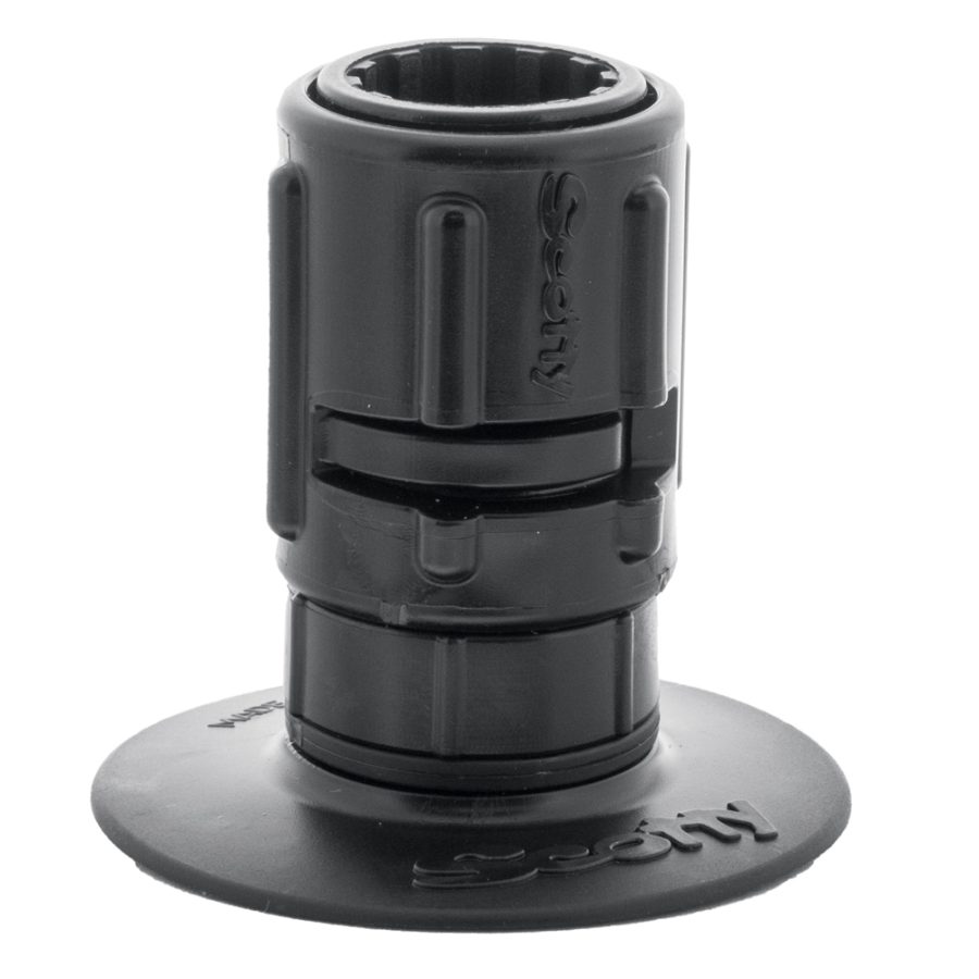 SCOTTY 448-BK STICK-ON MOUNT WITH GEAR HEAD ADAPTER 3 INCH PAD