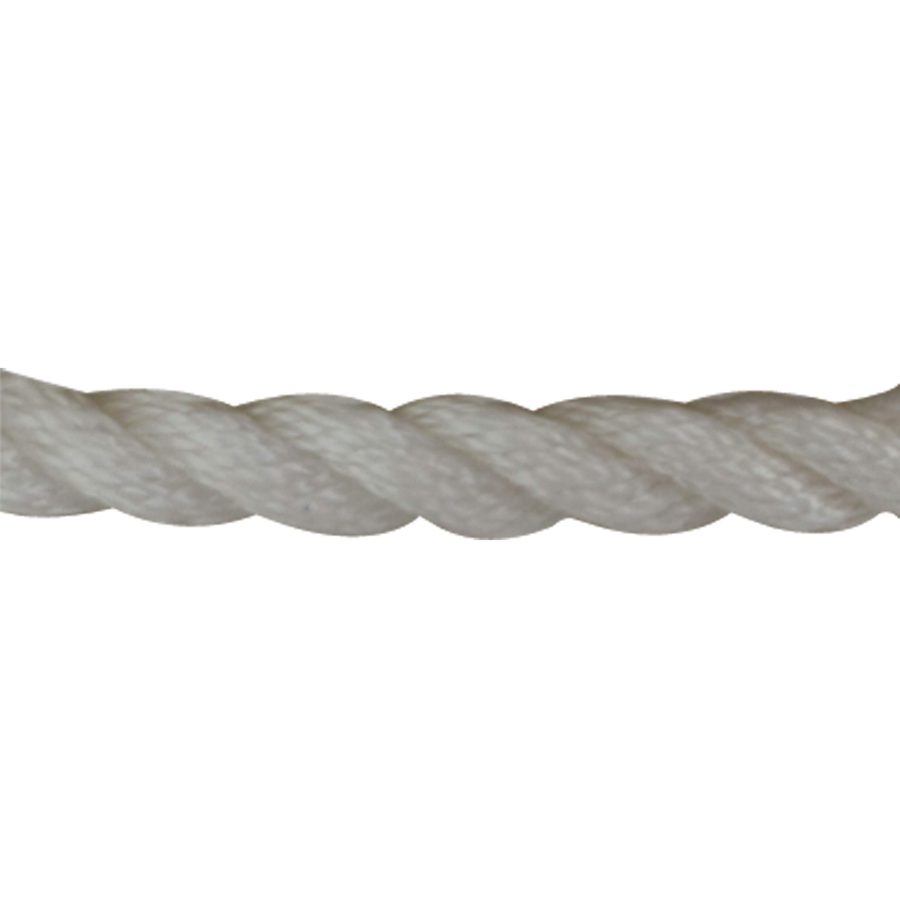 SEA-DOG 301110060WH-1 Twisted Nylon Anchor Line with Thimble, 3/8 INCH x 60