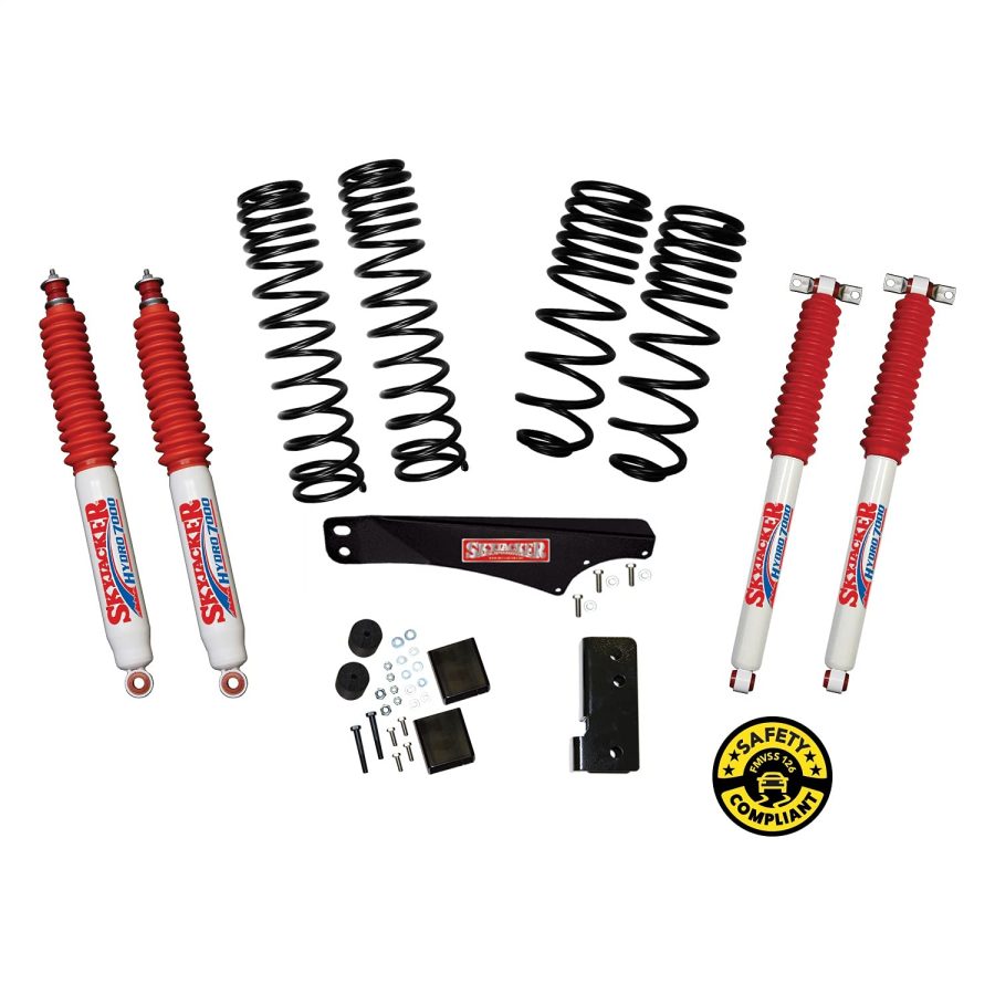 SKYJACKER JK25BPHLT 2 INCH-2.5 INCH Dual Rate Front And Rear Long-travel Suspension Lift Kit