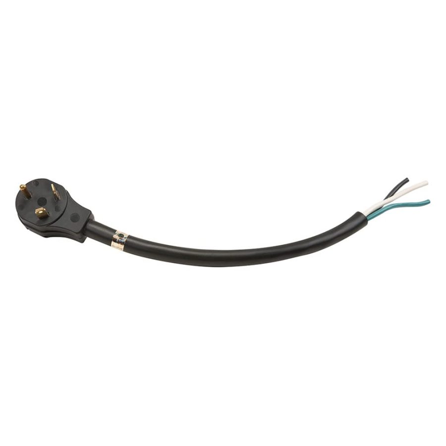 SOUTHWIRE 30A18MOST Power Cord; Surge Guard; Power Supply Cord; 30 Amps; 18 Inch Length; 3 Prong Male End And End For Hard Wiring