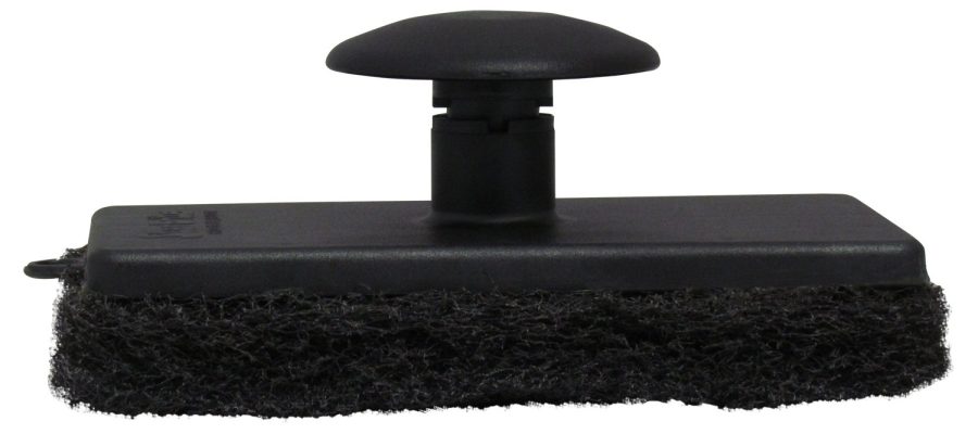 STAR BRITE 040020P All-Purpose Coarse (Black) Scrubber Pad - Available in Medium, Fine & Coarse Textures with Ergonomic Handle for Boats, BBQ and Heavy Duty Outdoor Cleaning