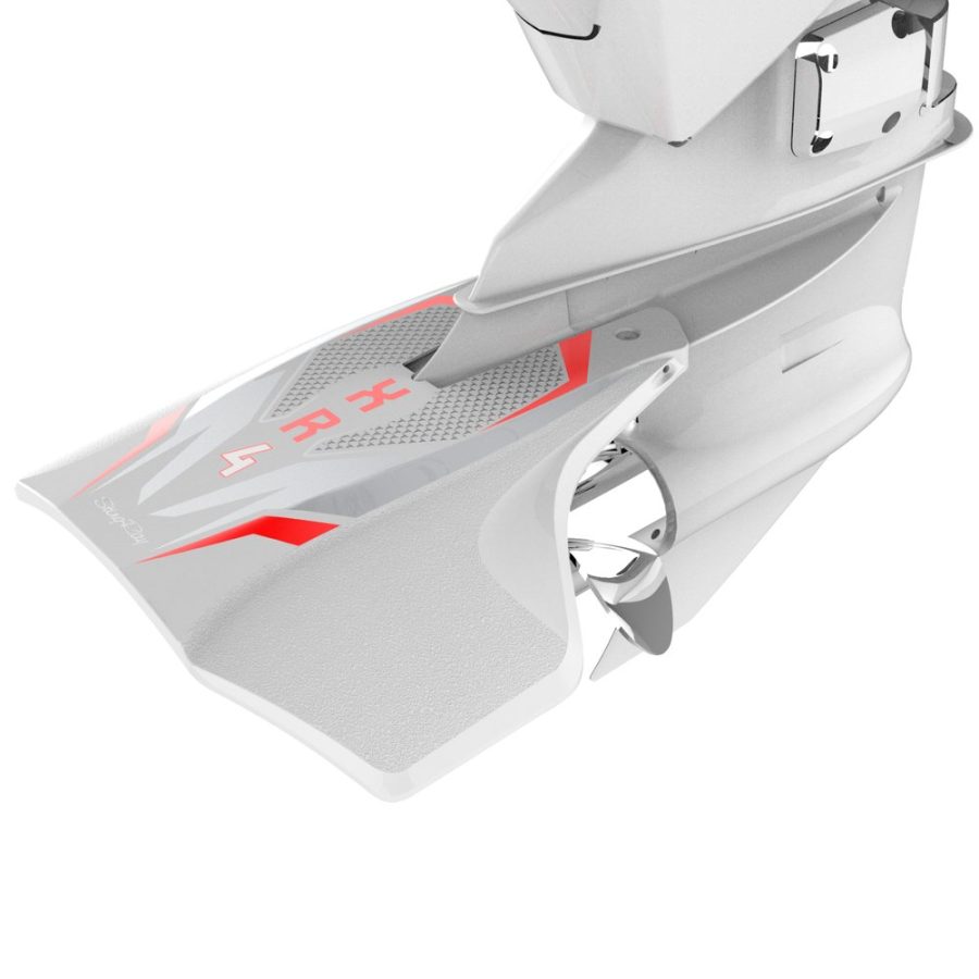 STINGRAY SRXR42 Hydrofoil - XR4 Senior Hydrofoils for 40-300 hp Boats (White) - Perfect for Water Skiing, Wakeboarding, Tubing - Engine Stabilizer Fins for Outboard/Outdrive Motors