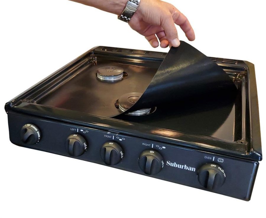 STOVE WRAP SWRV400 400 Protection from Spills, Splatters and Drips, Never Clean Your Stove Again, Well Almost Never, Fits Suburban 3-burner Stove Tops