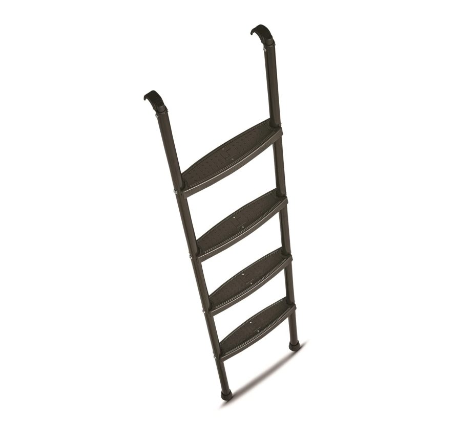 STROMBER LA-2021466B Interior Bunk Ladder, KD, RV Bunk Ladder, Bunk Bed Ladder with Injection Molded Treads, Hooks and Mounting Hardware Included, can be used as Dorm Loft Ladder - Black 66 INCH