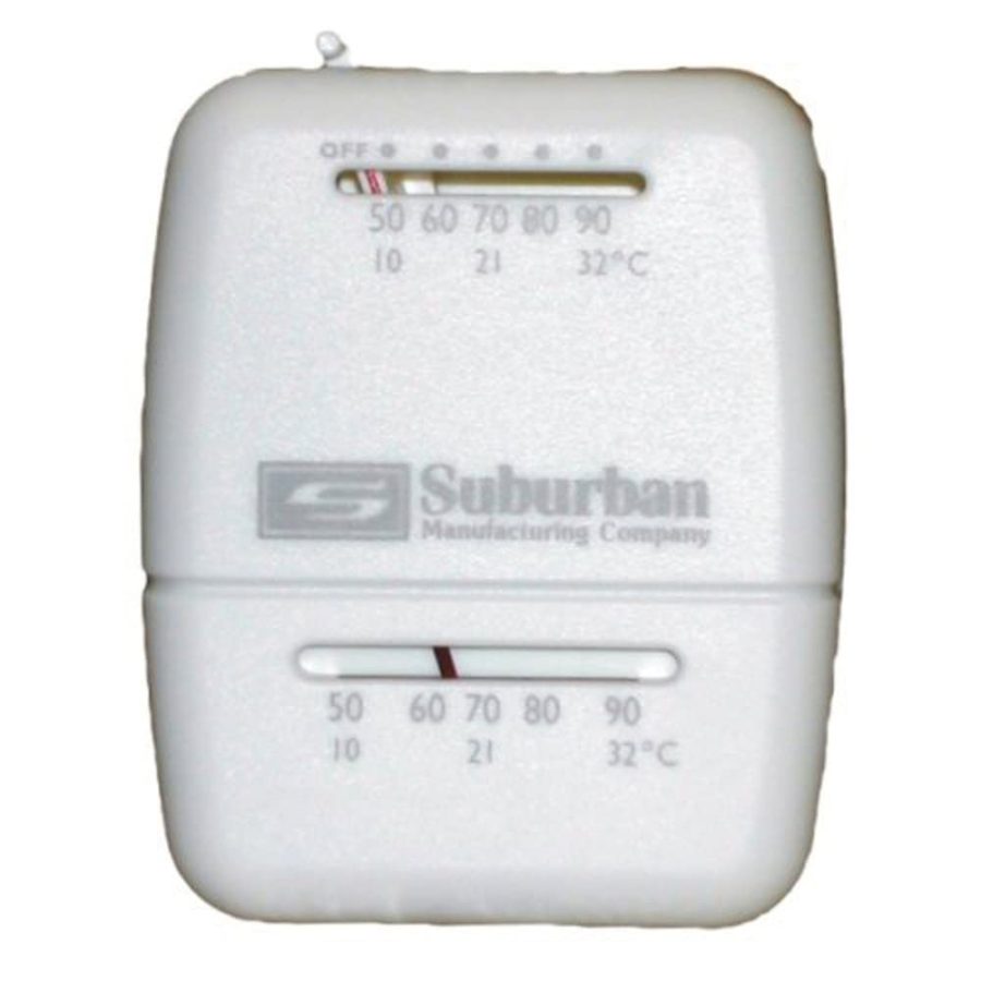 SUBURBAN 161154 Wall Thermostat - Heat Only - White