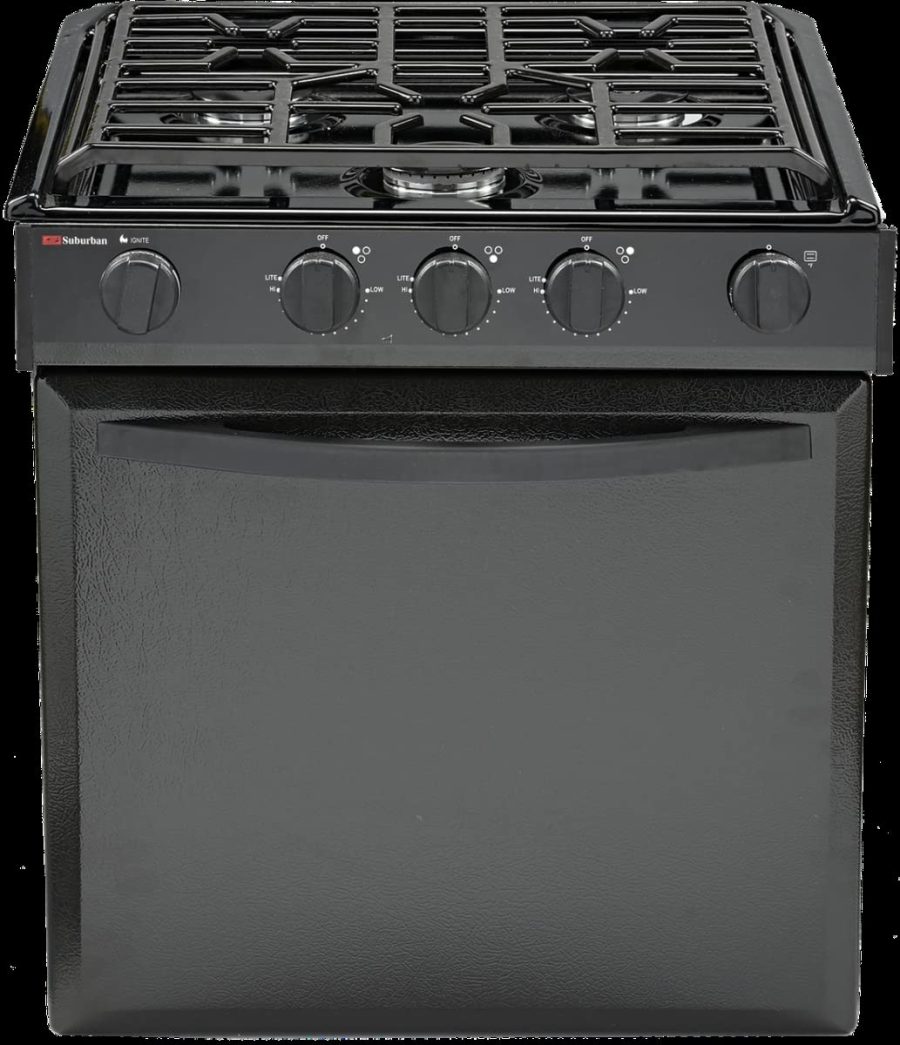 SUBURBAN 3505A MFG Standard Series Range - 22 INCH with Black Top/Black Door and Piezo Ignition