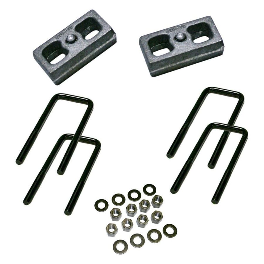 SUPERLIFT 3225 2 INCH Block Kit for Suburban/Blazer/Tahoe | Rear Lift Blocks, U-Bolts, & Hardware Fits 1988-1998 GM 1500 Pickup & 1992-1999 1500 Suburban, Blazer, and Tahoe