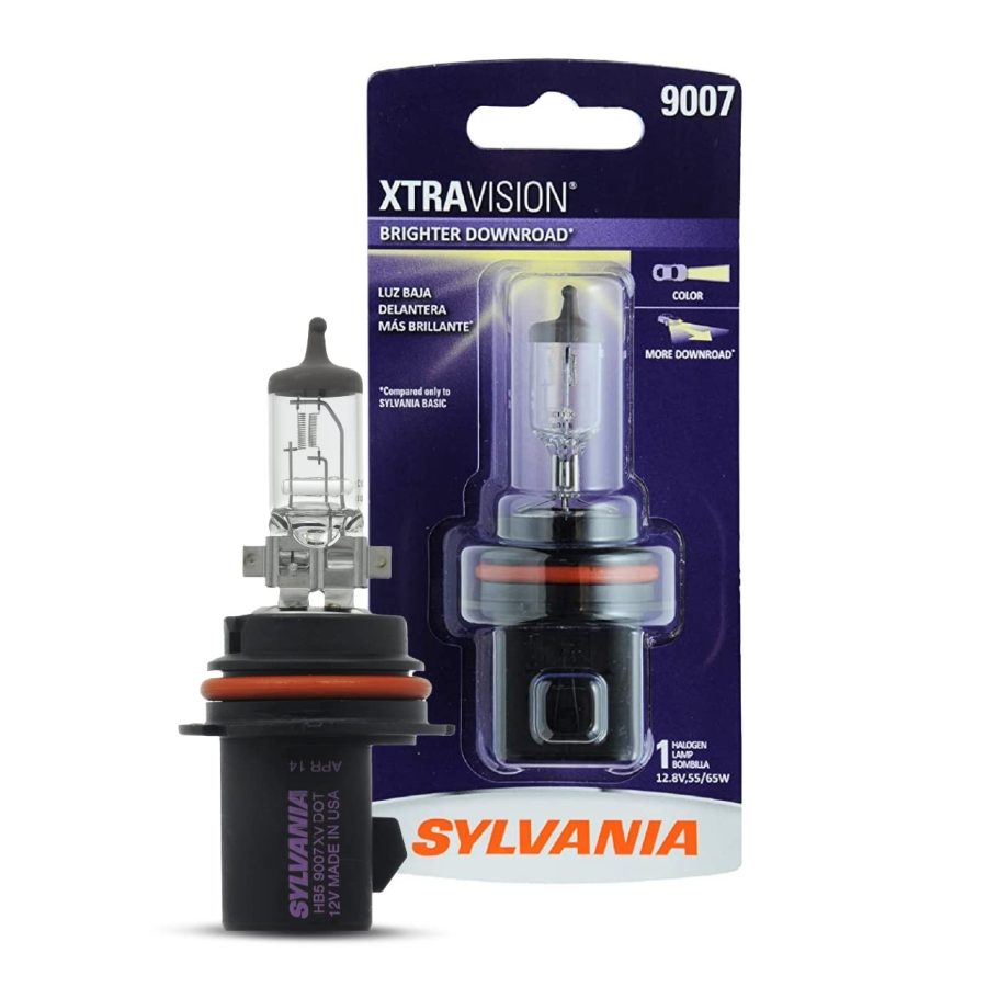 SYLVANIA 9007XV.BP 9007 XtraVision - High Performance Halogen Headlight Bulb, High Beam, Low Beam and Fog Replacement Bulb (Contains 1 Bulb)