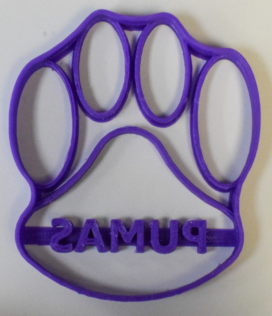 Saint Joseph's College Puma Paw Mascot Sport Cookie Cutter 3D Printed USA PR313