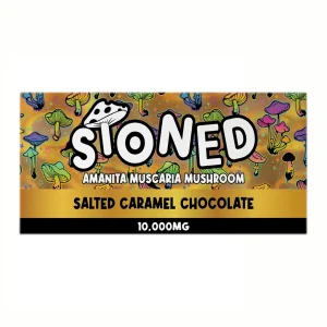 Salted Caramel Chocolate Stoned Amanita Muscaria Mushroom Chocolate 10000MG