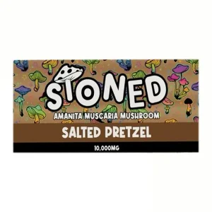 Salted Pretzel Stoned Amanita Muscaria Mushroom Chocolate 10000MG