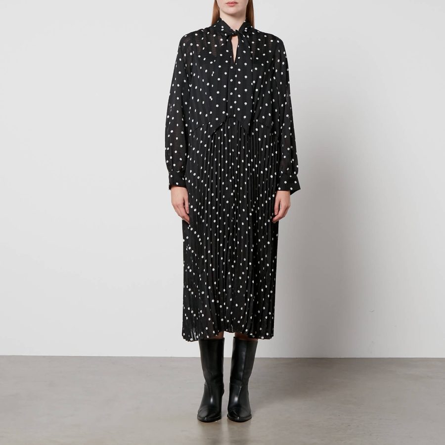 Samsøe Samsøe Dorothea Polka-Dot Print Chiffon Dress - XS