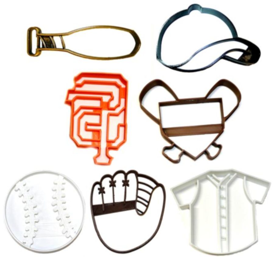 San Francisco SF Giants MLB Baseball Team Set Of 7 Cookie Cutters USA PR1274