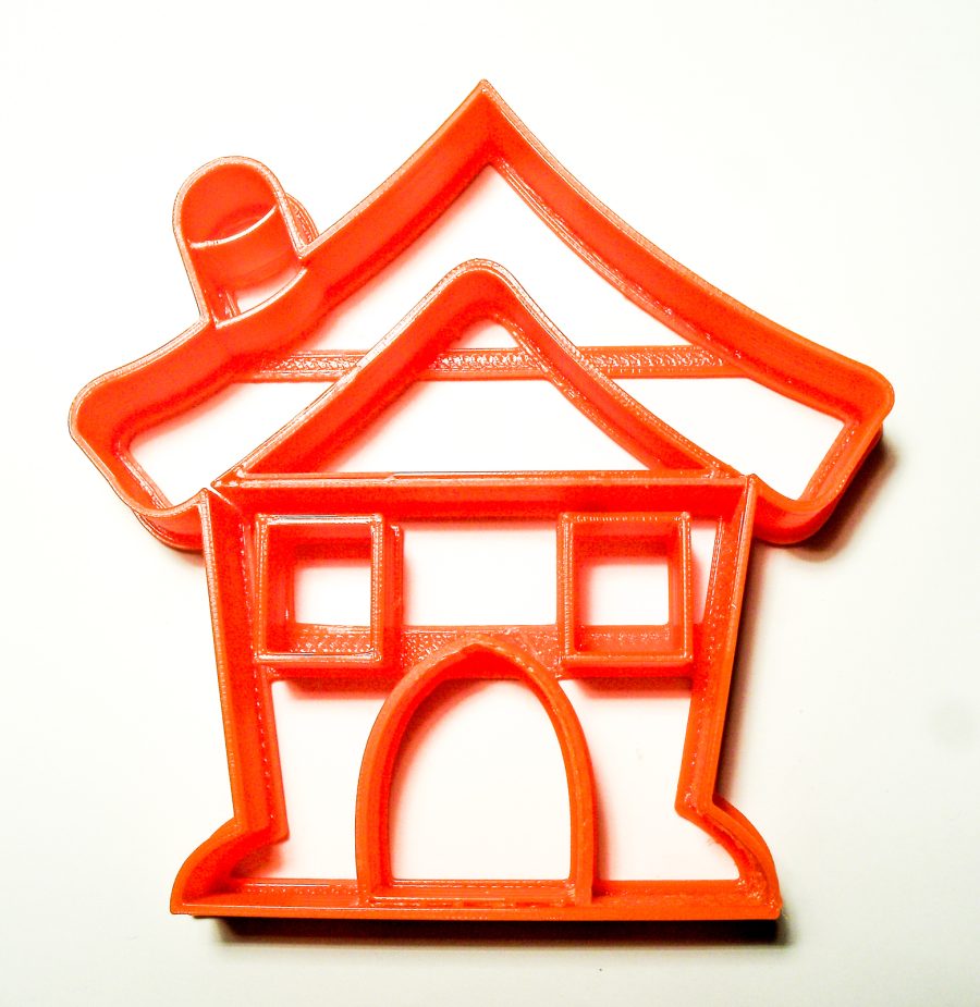 Schoolhouse School House Kids Cartoon Style Cookie Cutter 3D Printed USA PR997