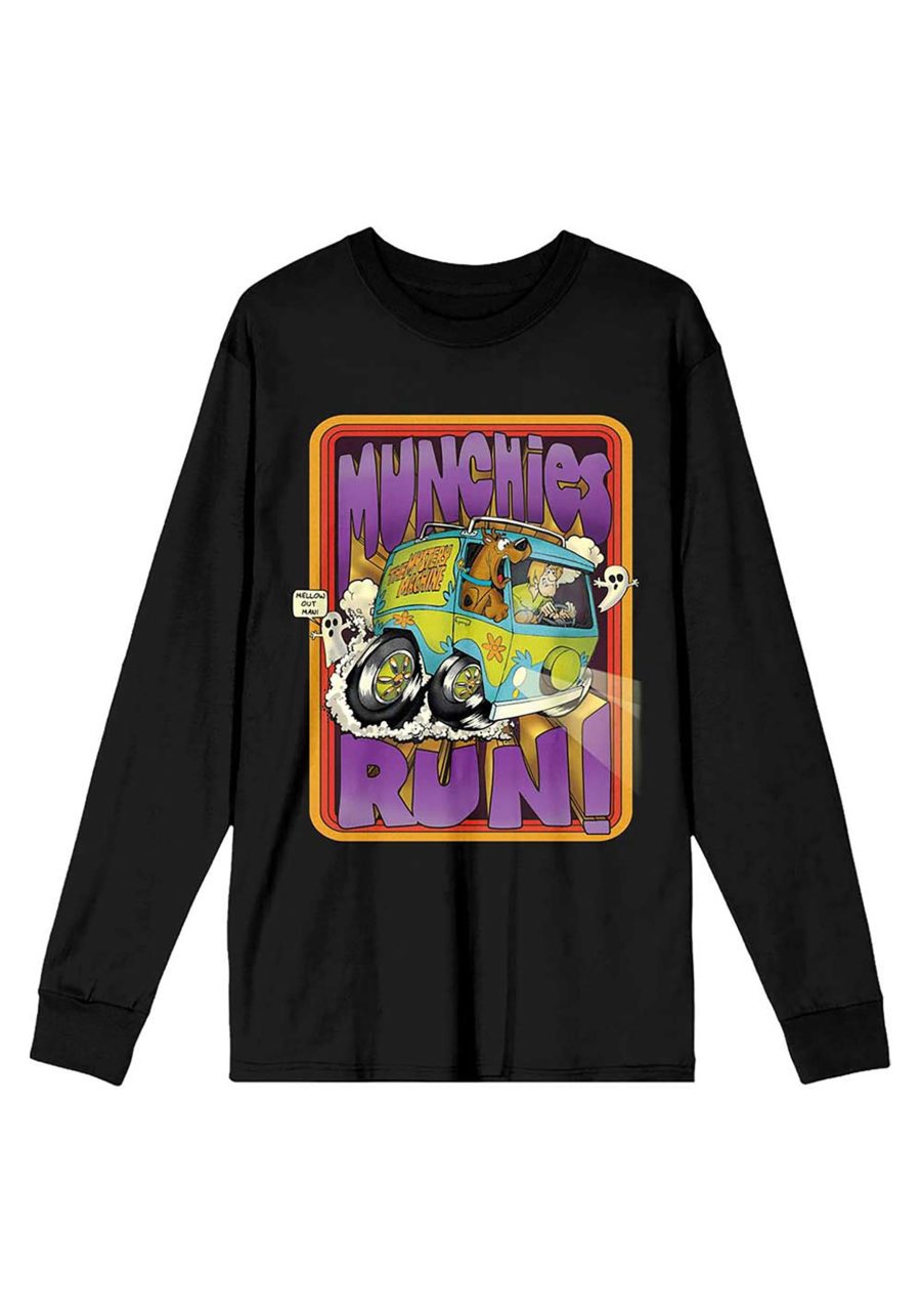 Scooby Doo Munchies Run! Longsleeve Adult Tee